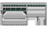 1000 mm n 2 wanny aluminiowe ze ściankami działowymi i matami antypoślizgowymi n 1 półka regałowa bottbox z 9 skrzynkami bottbox Akcesoria