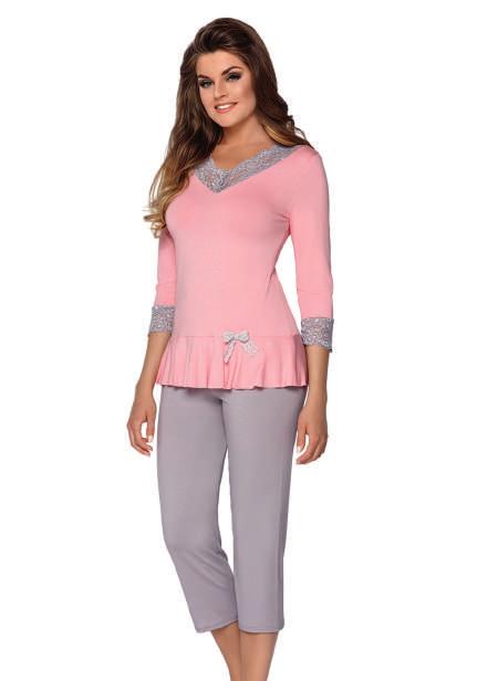 Dalida S, M, L, XL róż peony/srebrno-szary