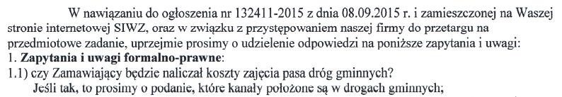 Urząd Miejski w Starym Sączu ul. Stefana Batorego 25, 33-340 Stary Sącz tel. 48 18 446 02 70; fax. 48 18 446 02 73 gmina@stary.sacz.pl; www.stary.sacz.pl Stary Sącz, dnia 23.09.2015 r.