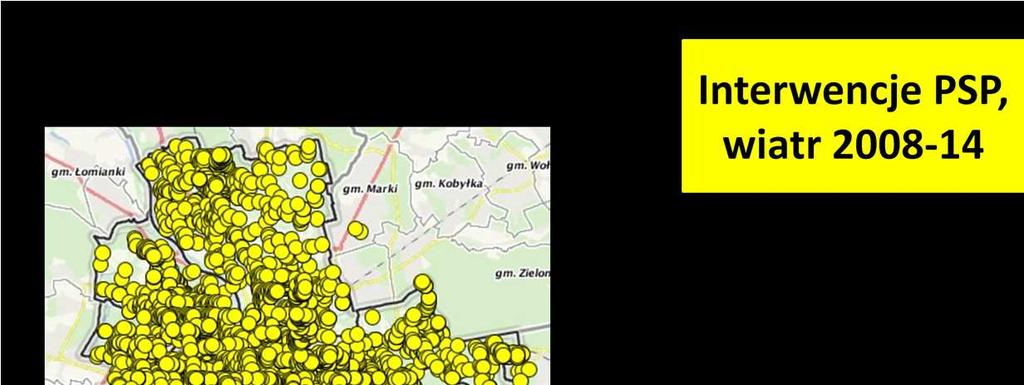 Zebraliśmy także informacje o interwencjach Straży Pożarnej w wyniki ekstremalnych zjawisk pogodowych.