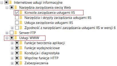 2. Architektura oraz wymagania 11 Rysunek 5: Wymagane komponenty IIS Rysunek 6: Wymagane komponenty IIS - szczegóły Należy zatwierdzić okno.