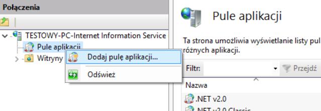 2. Architektura oraz wymagania 29 b) Menu Start\Panel Sterowania\Narzędzia administracyjne\menedżer internetowych usług informacyjnych (IIS). 9.