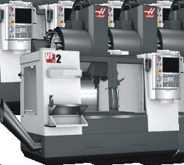 Obrabiarki prezentowane na stoisku Haas VF-2 + paletyzer SLC Centrum frezarskie Pokaz centrum frezarskiego serii VF-2 z wrzecionem o napędzie