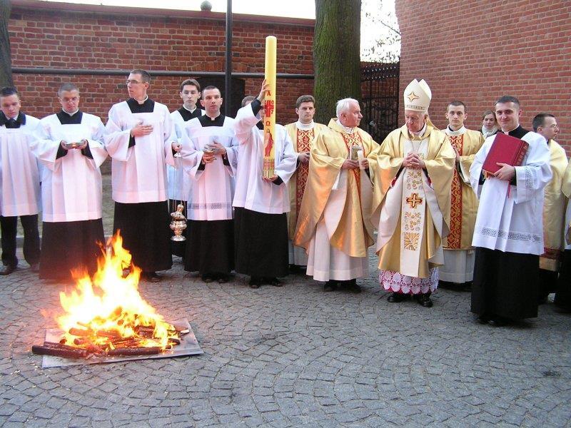 Poświęcenie ognia Wielka Sobota Liturgia