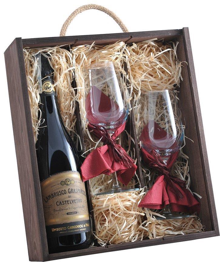 UROK CHWILI LAMBRUSCO Wino włoskie, półsłodkie, lekko musujące o jasno- rubinowej barwie, delikatne i aromatyczne.