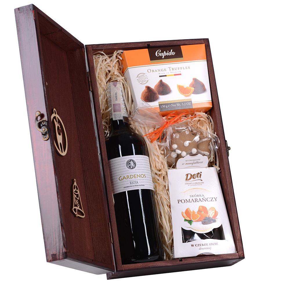 NUTA POMARAŃCZY GARDENOS RIOJA COSECHA Wino hiszpańskie, czerwone, wytrawne o intensywnym wiśniowym kolorze. W smaku, aromaty owoców jagodowych z nutą wanilii.