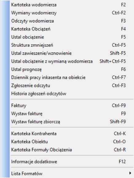 Zawartość tabeli może być ograniczana przez zastosowanie filtrów SQL wbudowanych wybieranych z zakładki - lub definiowanych przycisk - w dolnej części okna.