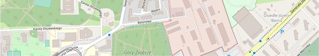 W niedalekiej odległości znajdują się liczne obiekty użyteczności publicznej m.in. kilka szkół średnich, Kościół św. Józefa i klasztor Redemptorystów, Wojewódzki Szpital Zespolony im. L.