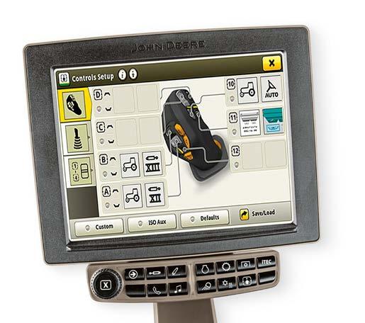 26 JOYSTICK COMMANDPRO Używając nowego joysticka CommandPRO i jego 11 konfigurowalnych przycisków, można łatwo zapanować nad mocą ciągników serii 6R.