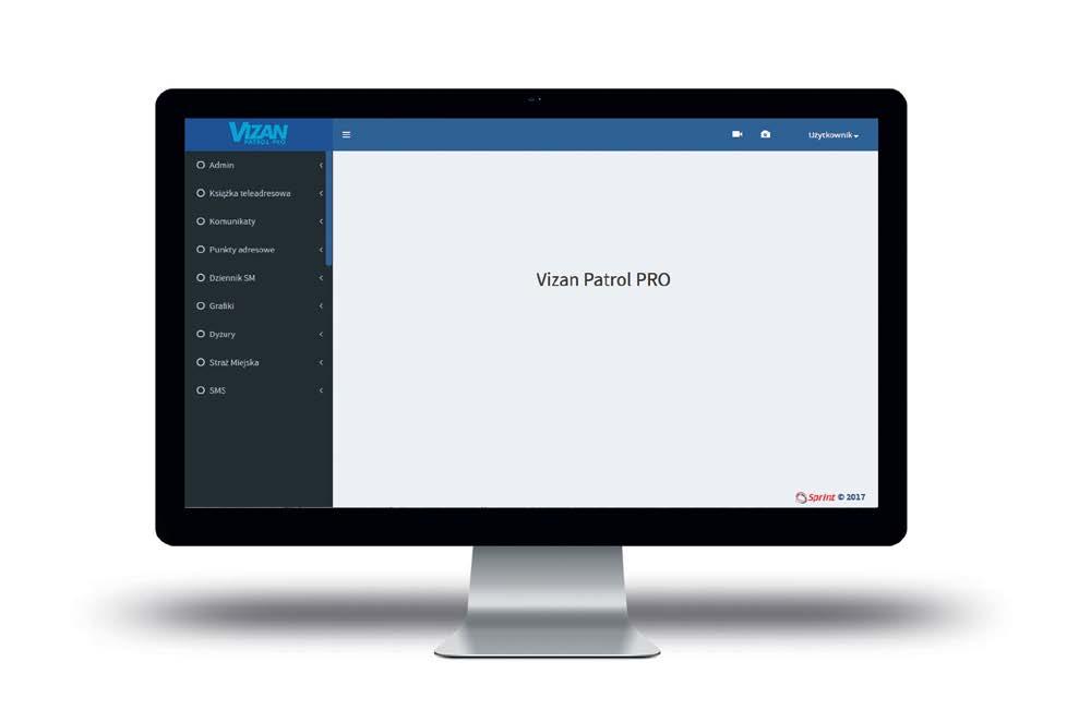 VIZAN PATROL SYSTEM KOoRDYNACJI SŁUŻB MIEJSKICH VIZAN PATROL to rozwiązanie gotowe, wdrażane przez naszych inżynierów bezpośrednio u Klienta. dart@sprint.
