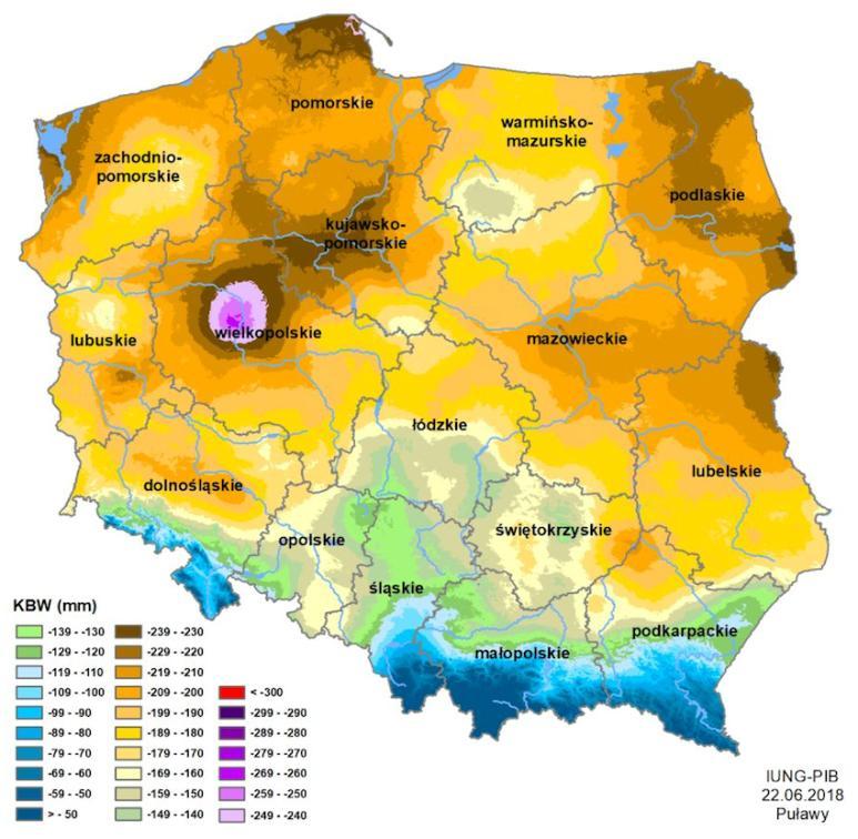nr 80(II)/ Susza a rzepak Instytut Uprawy i Nawożenia w Puławach w czwartym raporcie z monitoringu suszy określił we wszystkich gminach Polski aktualny stan zagrożenia suszą rolniczą dla