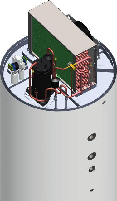 ciśnienia Filtr Presostat wysokiego ciśnienia Wężyk kondensatu jest umieszczony z tyłu urządzenia. Powinien on zostać tak ułożony, aby kondensat mógł swobodnie odpłynąć.