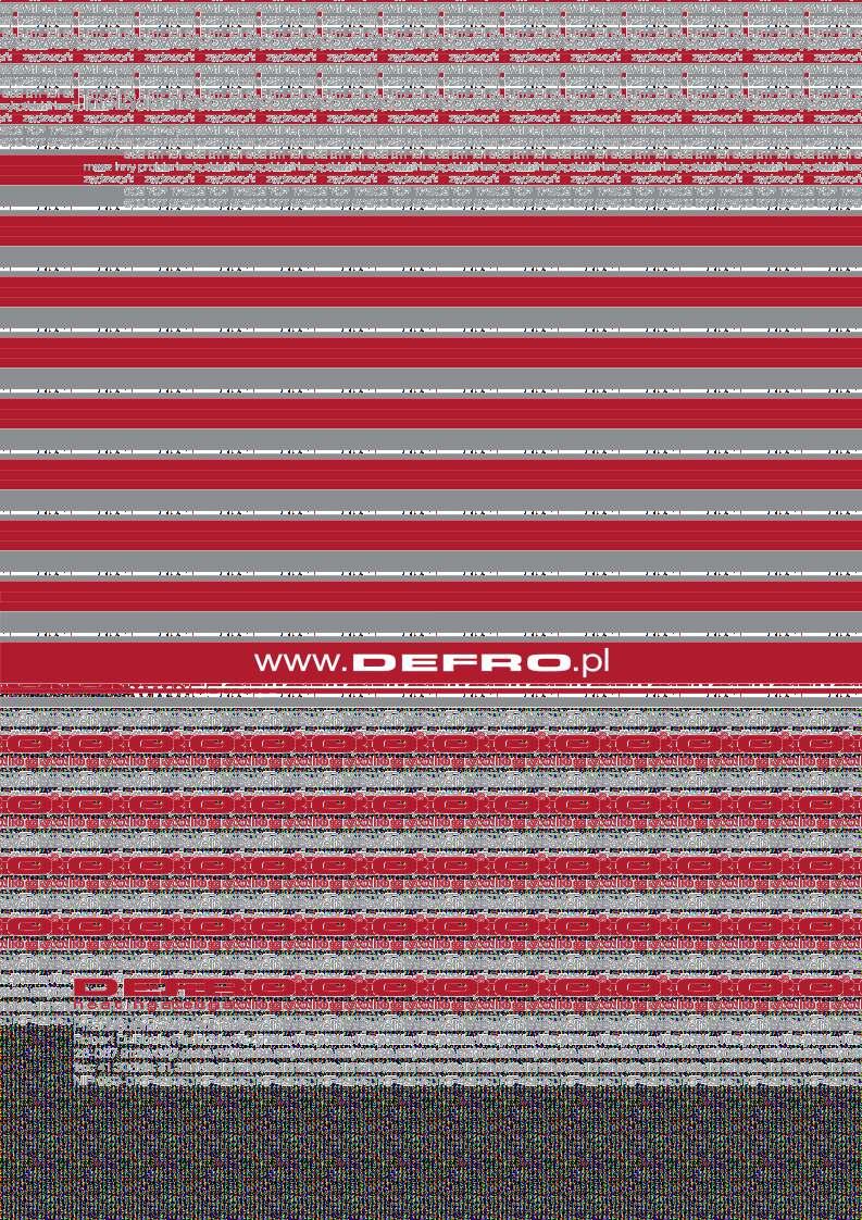 DEFRO Spółka z ograniczoną odpowiedzialnością Sp. k.