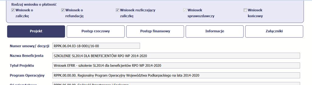 WoP wykazuje postęp finansowy i rzeczowy realizacji projektu: opis wszystkich działań zrealizowanych w danym okresie sprawozdawczym, zarówno tych, które niosły za sobą określone wydatki, jak i te,