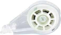Możliwość natychmiastowego pisania bez konieczności schnięcia Produkt nie zawiera PVC lateksu Wymiary taśmy 5 mm x 14 m PUDEŁKO X10 PUDEŁKO X10 8794242 879435 WYMIANY TAŚMY 14M x5mm Natychmiastowe