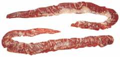 najgrubszą częścią mięśnia M. obliquus internus abdominis. Cały widoczny tłuszcz jest usunięty.