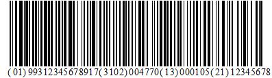 System Kodowania vii Przykład 2: (01) Globalny numer jednostki handlowej (GTIN) (3102) Masa netto, kilogramy (13) Data uboju/pakowania (21) Numer seryjny Inne dane, takie jak kod EKG ONZ, rodzaj