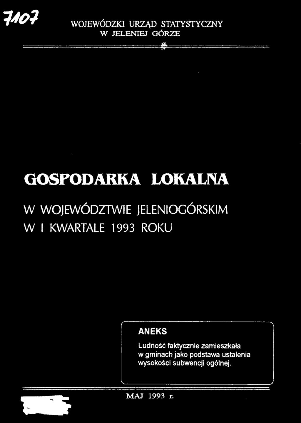 I ANEKS Ludność faktyczne zameszkała