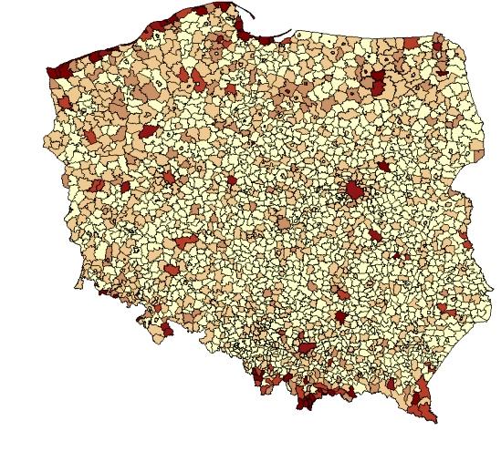 Pokoje gościnne Około 15 tys.