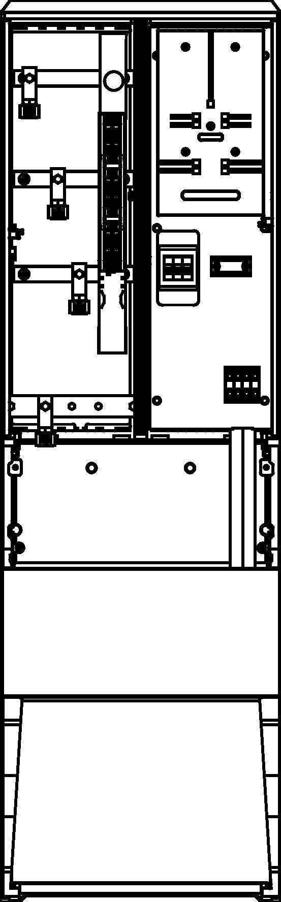 Typ: ZKP-10L-1-F ENEA 529 801 1. O SZ 26x2x80+F sk.... 1szt. 2. Pły ta montażowa 23x76x4.