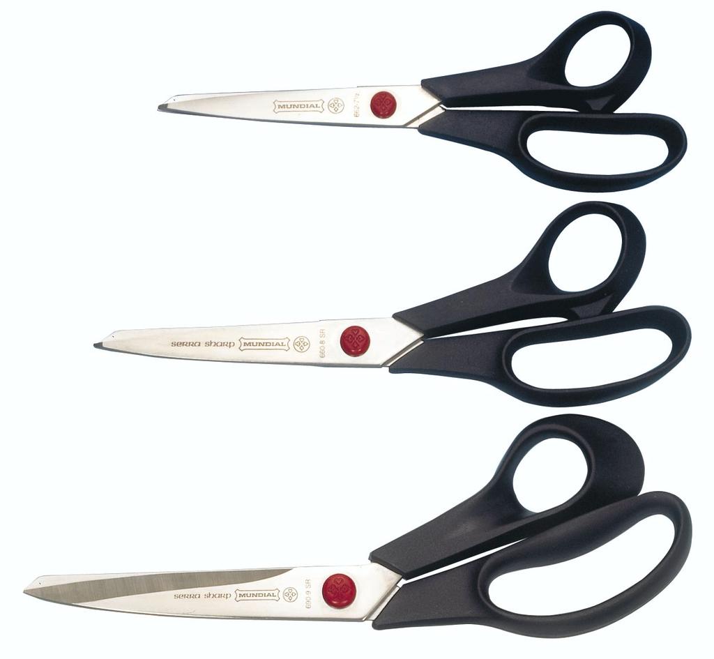 no yczki ze stali nierdzewnej z plastikowymi uchwytami stainless steel scissors, with plastic handles 662-7.