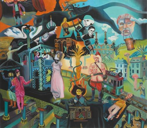 3 olej/płótno, 70 x 100 cm sygnowany i datowany l.d.: 'Łukasz Jacek 2016 r.
