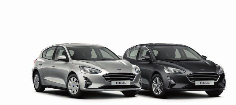 NOWY FORD FOCUS Wybrane wyposażenie standardowe Trend Trend Edition Titanium Główne zewnętrzne elementy wyposażenia 16" stalowe obręcze kół z kołpakami Elektrycznie regulowane i podgrzewane lusterka