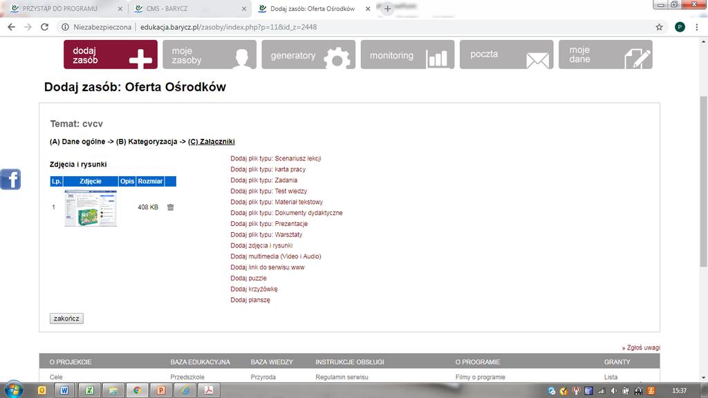 OFERTA OŚRODKA - Co