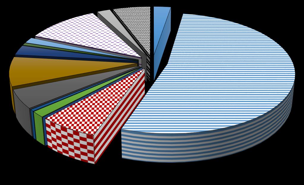 Struktura wydatków majątkowych na zadania własne Pomoc społeczna 2 385 332 zł 0,6% Gospodarka komunalna i ochrona środowiska 41 189 464 zł 10,8% Rodzina 5 985 270 zł 1,6% Kultura i ochrona