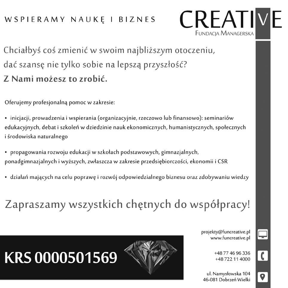 Magdalena Ciepiela Wpływ interesariuszy na... 10. Paliszkiewicz J., (2013) Zaufanie w zarządzaniu, Warszawa: Wydawnictwo Naukowe PWN. 11. Paliwoda-Matiolańska A.