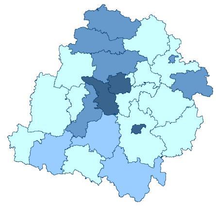 Liczba osób korzystających z usług opiekuńczych oraz specjalistycznych usług opiekuńczych Udział osób korzystających z usług opiekuńczych w ogóle pobierających świadczenia niepieniężne Źródło: Ocena