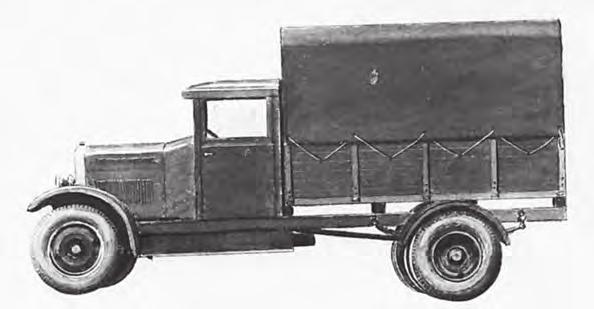 Służba samochodowa Wojska Polskiego w latach trzydziestych XX wieku 243 5. Samochód ciężarowy Polski Fiat 621L (Źródło: Album wyposażenia Wojska Polskiego, cz. 2, Warszawa 1935, s.