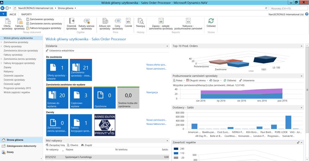 wersja MS Dynamics NAV 2017 to system klasy ERP w pełni przystosowany do pracy w