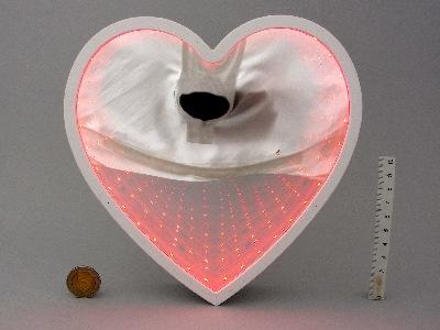 Lampka 3D LED PALMA lustro, tunel, 2xAAA; wym.