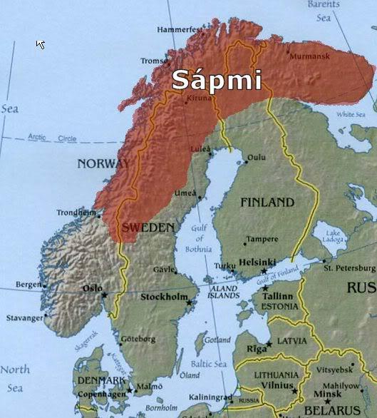 (czyli Norwegowie, Szwedzi i Duńczycy). Dlatego też nazywamy Saamów ludnością rdzenną (urbefolkning).