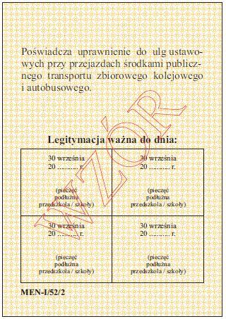 Tło żółte pantone nr 123 C Wymiary 72 x 103 mm WZÓR LEGITYMACJI PRZEDSZKOLNEJ DLA DZIECKA