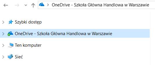 automatycznie będzie miało odzwierciedlenie w Chmurze SGH i odwrotnie zmiany przy edycji pliku w chmurze pojawią się na dysku lokalnym. Rys.