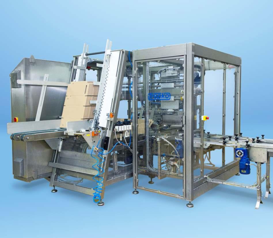 Seria 710 - automaty do pakowania zbiorczego w kartony Kartonikarki typu wrap-around firmy TREPKO to automatyczne urządzenia przeznaczone do grupowania produktów jednostkowych i pakowania w kartony
