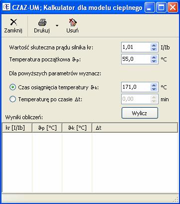 Obliczone pozycje można wydrukować. Rys. 16.