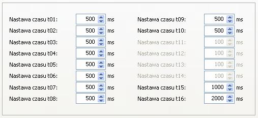 Elementy czasowe sterownika programowalnego t Układy czasowe wykorzystywane przy tworzeniu przez użytkownika indywidualnej logiki programowalnej.