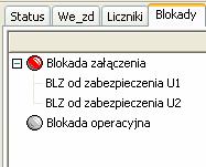 Liczniki: Okno przedstawiające stan liczników. Szczegółowe informacje na temat zestawu liczników znajdują się w Instrukcji Obsługi zespołu CZAZ-UM (nr EE424078). Rys. 46.