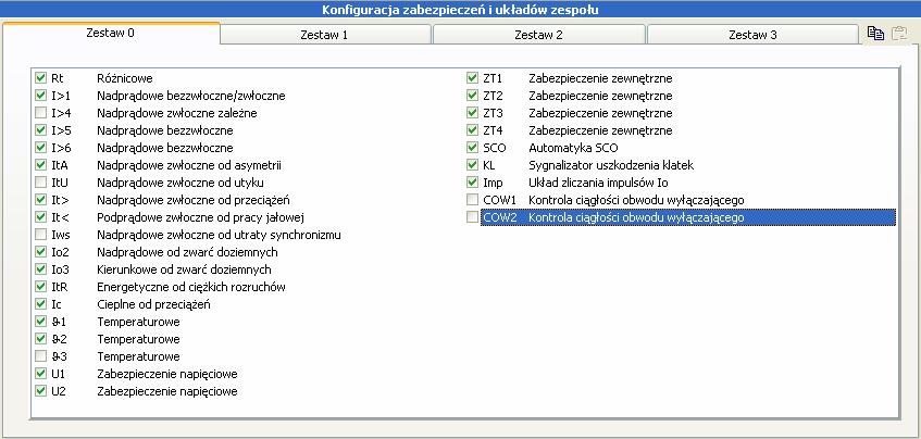 i napięcie znamionowe przekładnika głównego po stronie pierwotnej oraz prąd bazowy silnika - użytkownik sam definiuje te parametry Odwrócenie kierunku przepływu prądów fazowych i różnicowych Rys. 6.