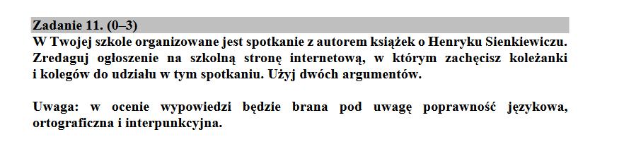 WSKAZÓWKA DO ZADANIA 7.2. To zadanie pokazuje, jak istotne jest uważne czytanie poleceń.