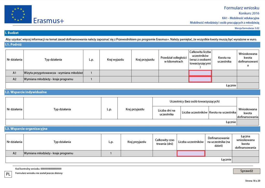 Zapoznaj się z informacjami zawartymi w Przewodniku po programie Erasmus+