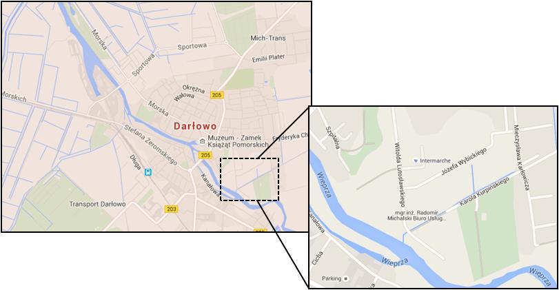 Rysunek 13. Lokalizacja nowopowstałej sieci gazociągowej (2013 r.