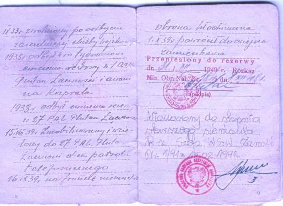 wstąpił do Armii Krajowej, dowodził czwartym, założonym przez siebie, zapasowym plutonem Przedszkole, w którym przygotowywał partyzantów na dowódców do oddziałów Burty 13 luty 1952