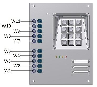 5.3. Opis potencjometrów R3 - regulacja czułości mikrofonu kasety R5 - regulacja wzmocnienia wzmacniacza kasety R18 - regulacja głośności sygnałów potwierdzeń Regulacji