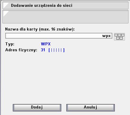 odległość od czujnika zbliżeniowego, przy której urządzenie się wybudza; dla urządzeń z białym szkłem W, a z czarnym K; domyślnie: 50 cm (K lub W