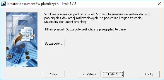 deklaracji rozliczeniowych, a następnie kliknij przycisk Dalej.
