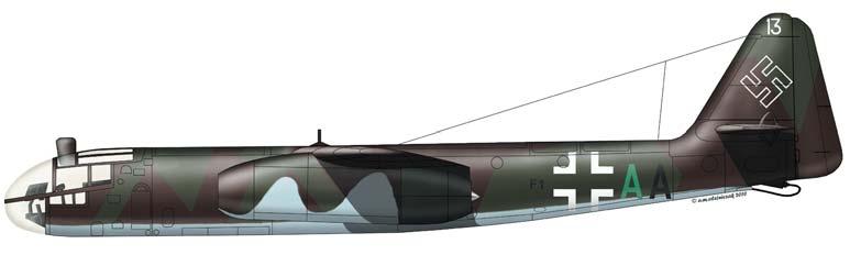 Niemcy Arado Ar 234 Blitz Ar 234B-2 z eskadry dowództwa KG76, w składzie II. Gruppe/Kampfgeschwader 76. Używane w kontrofensywie w Ardenach na przełomie 1944/1945 r.